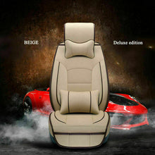 Universal Car Seat Covers 5-Seat PU Leather Surround Protector Cushions Full Set
