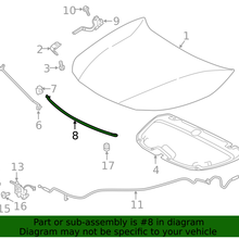 Genuine Toyota Seal To Hood 53395-02240