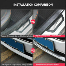 Carbon Fiber Vinyl Car Door Sill Scuff Plate Sticker Protector Parts Accessories
