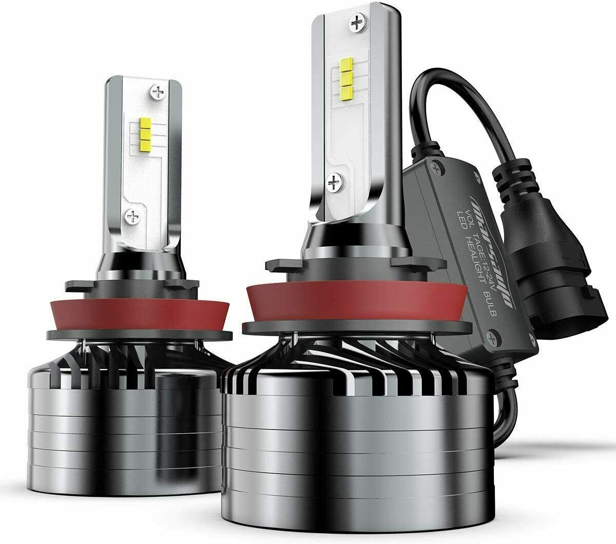 Marsauto H11 LED Headlight Bulb H11/H8/H9 Low Beam Bulbs Fog Light 6000K 2-Pack