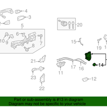 Genuine Toyota Door Lock Actuator Motor 69030-53120