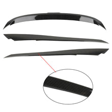 3PCS Front Bumper Cover Grille ABS Carbon Fiber For Honda Civic 2016-2020