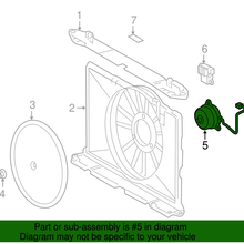 Genuine Toyota Fan Motor 16363-0T020