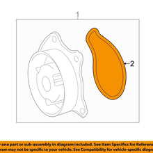 TOYOTA OEM-Engine Water Pump Gasket 1627137030