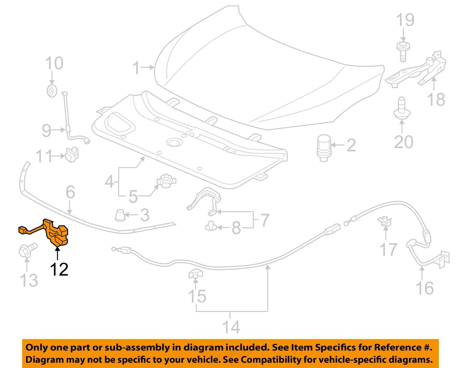 HONDA OEM 16-18 Civic Hood-Lock Latch 74120TBAA01