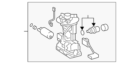 Genuine Toyota Fuel Pump And Sender Assembly 77020-02890