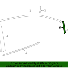 Genuine Toyota Window Molding 75766-12131