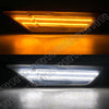 FOR 2016- 2020 Honda Civic Smoked Lens LED Side Marker Light W/ LED Running Lamp