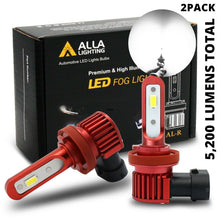 ALLA LIGHTING LED H11 Fog Light Bulb for Nissan Mazda,Bright 6000K Pure White