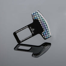 2PCS Universal Car Safety Seat Belt Buckle Alarm Stopper Clip Carbon Fiber Clamp