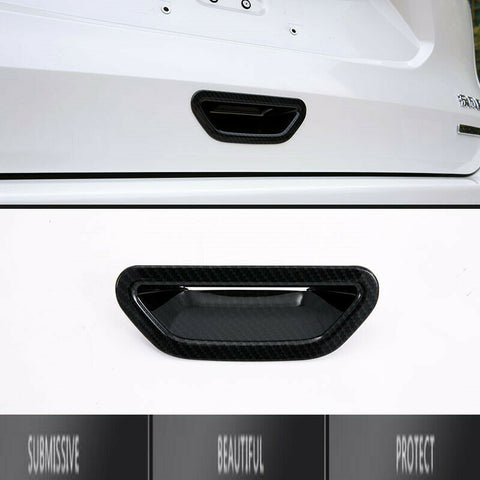 For Nissan Rogue 2014-2020 ABS Carbon Fiber car rear door handle cover trim 1pcs