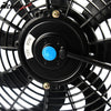 Universal 14 in Pull Push Racing Radiator Engine Cooling Fan W/ Mount Kit Black
