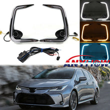 Dynamic 3 in 1 Fog lamp & DRL & Turn Signal For Toyota Corolla L/LE/XLE 2019