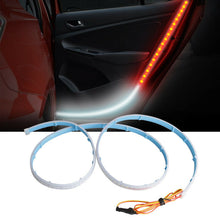 2PCS Car Door Anti-collision LED Side Atmosphere Lamp Slim Strip Flow Lamp Belt