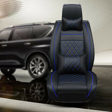 Luxury Car Seat Cover PU Leather Cushion Universal Front Rear Full Set Protector