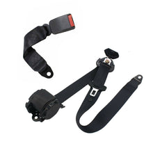 3 Point Retractable Car Seat Belt Bolt Auto Safety Strap Buckle Universal