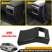 Carbon Fiber Rear Air Vent Outlet Cover For Toyota Corolla Hatchback 2019 2020