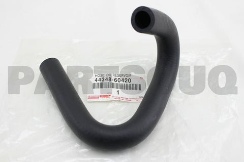 4434860420 Genuine Toyota HOSE, OIL RESERVOIR TO PUMP, NO.1 44348-60420