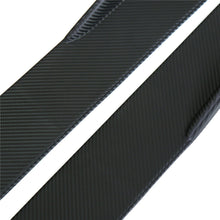 2x 74CM Car Side Skirt Splitter Addon Diffuser Wing Carbon Fiber Look Drill USA
