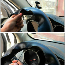 Car Steering Wheel Cover Genuine Leather For Toyota New Black Genuine Leather