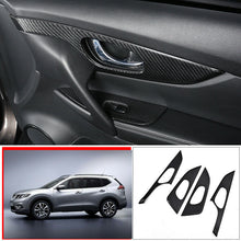 For Nissan Rogue 2014-20 ABS Carbon Fiber Car inner door handle panel Cover Trim