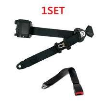 3 Point Retractable Car Seat Belt Bolt Auto Safety Strap Buckle Universal