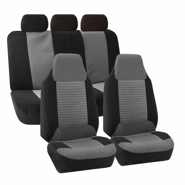 Seat Covers For Highback Car Truck SUV Van Universal Fit Gray Black