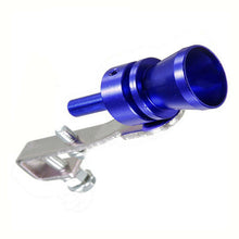 Car Turbo Sound Muffler Exhaust Pipe Vale Simulator Whistle Eyeable Size M Blue