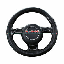 Top Microfiber Leather 38cm/15'' Car Steering Wheel Cover Messaging Non-Slip Set