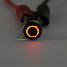 1x 12mm 12V 4-Pins Angel Eye LED Push Button Metal Switch Waterproof ON/OFF