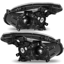 Headlights Assembly for 2008-2013 Nissan Rogue Clear Chrome Headlamps Left+Right