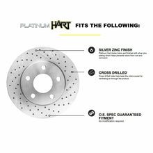 Fit 2015-2017 Mercedes-Benz CLS400 Rear Drilled Brake Rotors+Ceramic Brake Pads