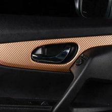 For Nissan Rogue 2014-2020 Golden Carbon Fiber car Window lift panel switch Trim