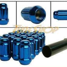 MUTEKI CLOSE END SPLINE TUNER LOCK LUG NUTS 12X1.25 1.25 ACORN WHEEL RIM BLUE N