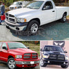 for 2002-2005 Dodge Ram 1500 2500 3500 Chrome Headlights Headlamps Left+Right
