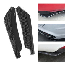 2pcs Car Rear Bumper Corner Lip Diffuser Splitter Canard Protector Carbon Fiber