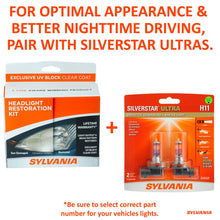 SYLVANIA Headlight Restoration Kit Restore Sun Damaged Headlights UV Block Coat