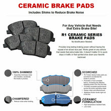 For Mercedes-Benz E350, E550 Front Rear Drilled Brake Rotors+Ceramic Brake Pads