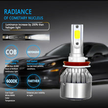 For Honda Civic 2014-2019/Accord 2008-18 H11 LED Headlight Bulb Low Beam 6000K