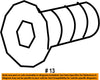 HONDA OEM Front Door-Striker Bolt 90120T2A000