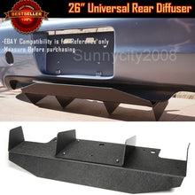 26" Bumper Wind Blade Splitter Spoiler Shark Fin Valence Diffuser For Toyota