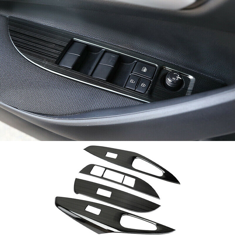For 2019-2020 Toyota Corolla black titanium Window lift panel switch cover trim