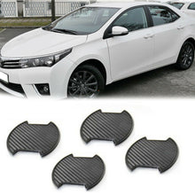 For Toyota Altis 2012-2019 Carbon texture Side Door Handle Bowl Sticker 4PCS