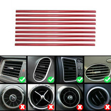 10Pcs/Set Car Accessories Colorful Air Conditioner Air Outlet Decoration Strips