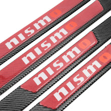 4PCS Carbon Fiber Car Door Scuff Sill Cover Panel Step Protector For Nismo