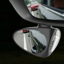 1x 2 in 1 Car Blind Spot Mirror Wide Angle 360 Rotation Adjustable Convex Useful