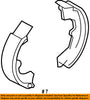 TOYOTA OEM 09-18 Corolla Brake-Shoes 0449502212