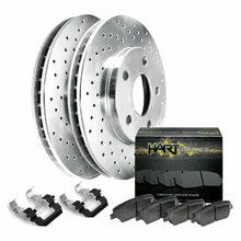Fit 2015-2017 Mercedes-Benz CLS400 Rear Drilled Brake Rotors+Ceramic Brake Pads