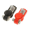 2x Car Accessories Adjustable Battery Terminal Clamp Clips Positive Negative