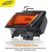 Black Projector Headlight for 2004 2005 Acura TSX Xenon HID Headlamp Replacement